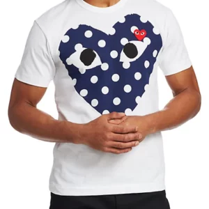 Comme Des Garcons Heart Dot Logo T-Shirt