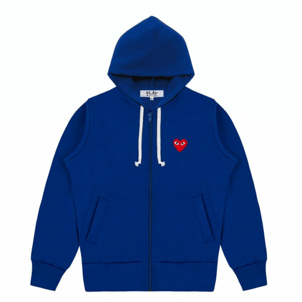 PLAY ZIP HOODED SWEATSHIRT (NAVY)